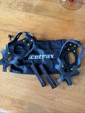 Icetrax V3 Tungsten Ice Cleats with Velcro Straps